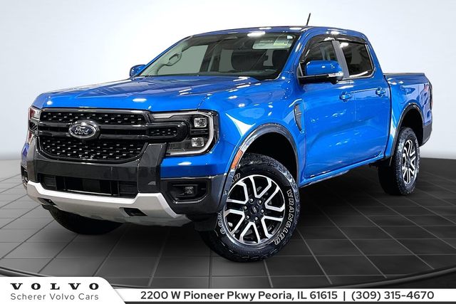 Velocity Blue Metallic 2024 Ford Ranger Pickup Truck Four-Wheel Drive Automatic