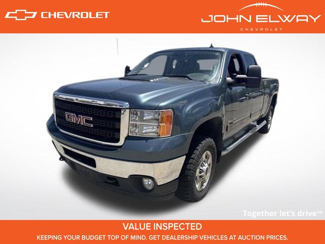 Stealth Gray Metallic 2011 GMC Sierra 2500HD SLE Crew Cab 4WD Pickup Truck Four-Wheel Drive 6-Speed Automatic