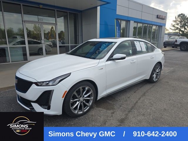 Summit White 2024 Cadillac CT5 V-Series RWD Sedan Rear-Wheel Drive Automatic
