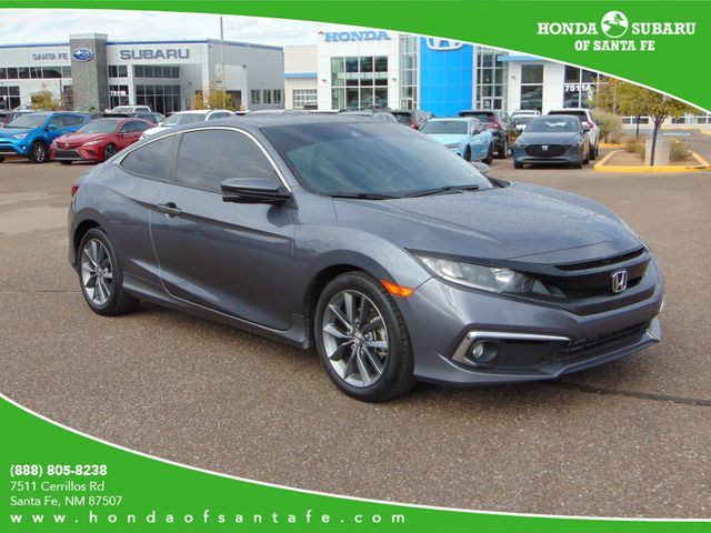 Gray (Modern Steel Metallic) 2020 Honda Civic Coupe Front-Wheel Drive Continuously Variable Transmission