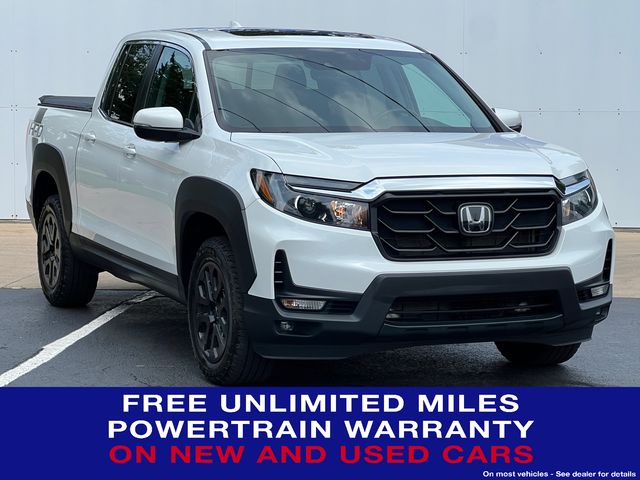 White 2023 Honda Ridgeline Pickup Truck All-Wheel Drive 9-Speed Automatic