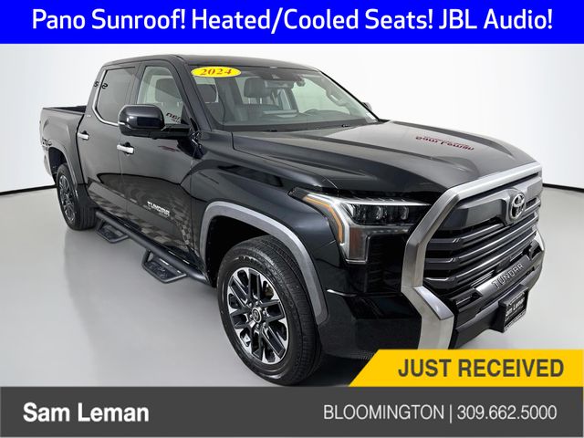 Midnight Black Metallic 2024 Toyota Tundra Pickup Truck Four-Wheel Drive Automatic