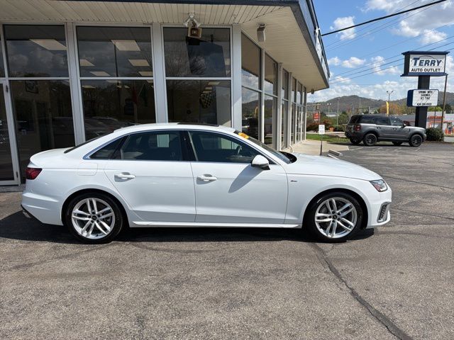 White 2024 Audi A4 quattro Premium Plus S Line 45 TFSI AWD Sedan All-Wheel Drive 7-Speed Automatic