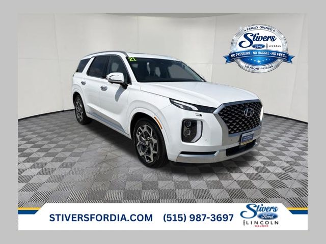 Hyper White 2021 Hyundai Palisade SUV / Crossover All-Wheel Drive 8-Speed Automatic