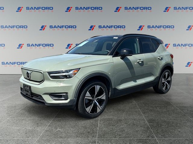 Sage Green 2021 Volvo XC40 Recharge Pure Electric P8 eAWD SUV / Crossover All-Wheel Drive 1-Speed Automatic