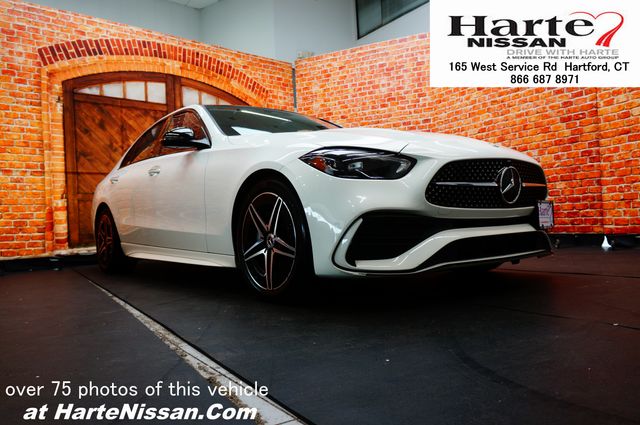Polar White 2023 Mercedes-Benz C-Class Sedan All-Wheel Drive 9-Speed Automatic