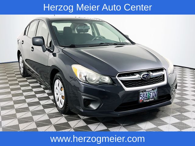 Dark Gray Metallic 2012 Subaru Impreza Sedan All-Wheel Drive Continuously Variable Transmission