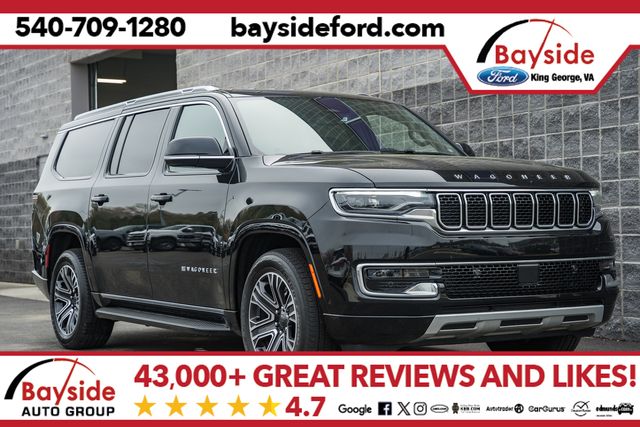 Diamond Black Crystal Pearlcoat 2024 Jeep Wagoneer L Series II 4WD SUV / Crossover Four-Wheel Drive 8-Speed Automatic