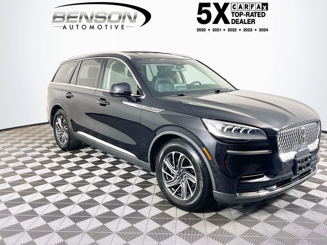 Infinite Black Metallic Clearcoat 2022 Lincoln Aviator SUV / Crossover Rear-Wheel Drive Automatic