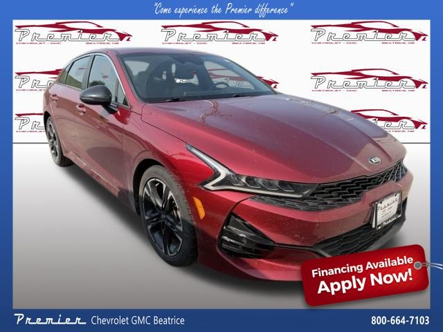 Passion Red 2021 Kia K5 Sedan Front-Wheel Drive 8-Speed Automatic