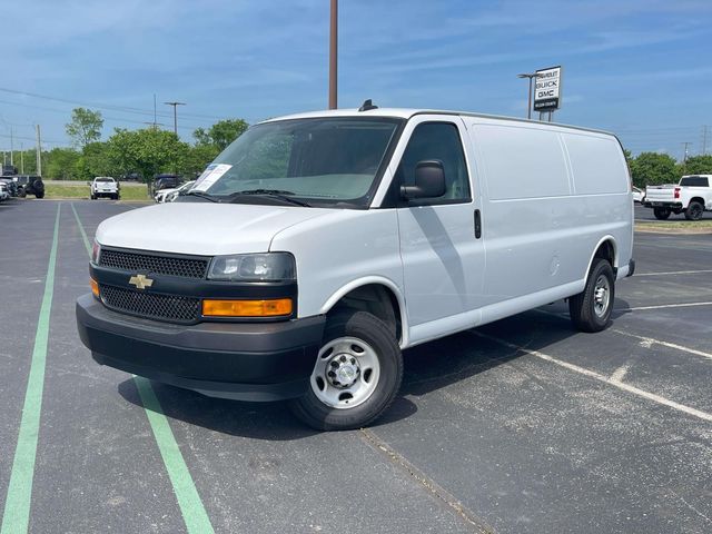 Summit White 2023 Chevrolet Express Cargo 2500 Extended RWD Van Rear-Wheel Drive 8-Speed Automatic Overdrive
