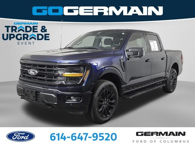 Antimatter Blue Metallic 2025 Ford F-150 XLT SuperCrew 4WD Pickup Truck Four-Wheel Drive Automatic