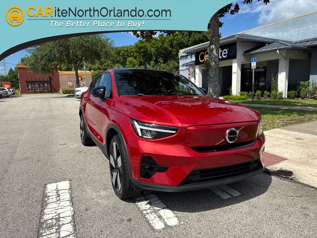Fusion Red Metallic 2023 Volvo C40 Recharge SUV / Crossover All-Wheel Drive 1-Speed Automatic