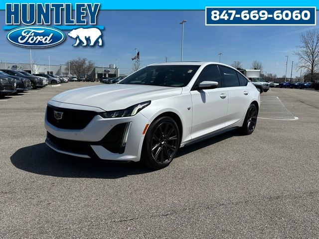 Crystal White Tricoat 2021 Cadillac CT5 Sport Sedan AWD Sedan All-Wheel Drive Automatic