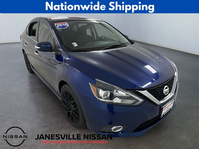 Deep Blue Pearl 2016 Nissan Sentra SR Sedan Front-Wheel Drive Continuously Variable Transmission
