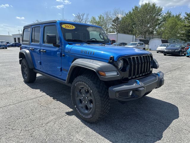 Certified Used 2023 Blue Jeep Willys 4xe image 11