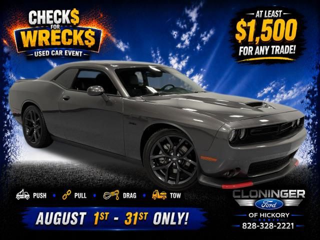Gray (Granite Pearlcoat) 2023 Dodge Challenger Coupe Rear-Wheel Drive 6-Speed Manual