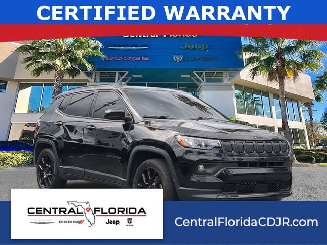 Diamond Black Crystal Pearlcoat 2022 Jeep Compass Altitude FWD SUV / Crossover Front-Wheel Drive 6-Speed Automatic