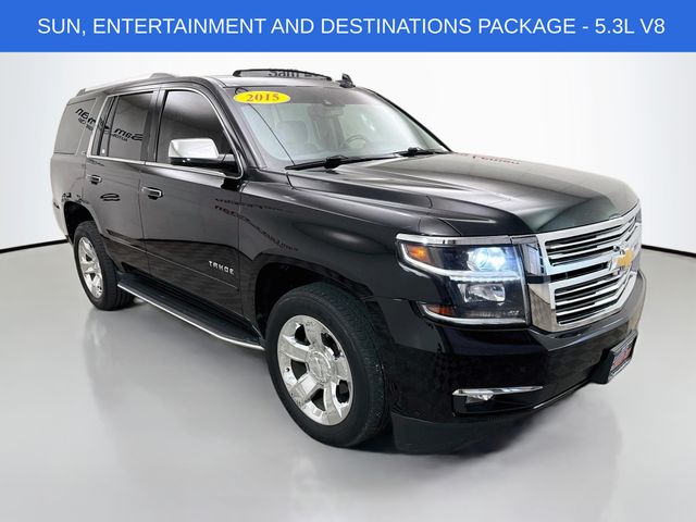 Black 2015 Chevrolet Tahoe LTZ 4WD SUV / Crossover Four-Wheel Drive 6-Speed Automatic Overdrive