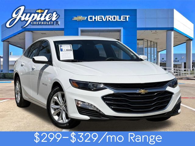 Summit White 2025 Chevrolet Malibu LT with 1LT FWD Sedan Front-Wheel Drive Continuously Variable Transmission