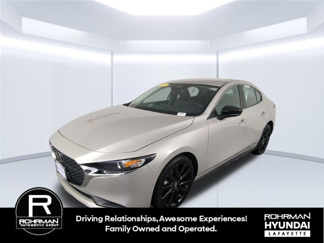 Gray (Platinum Quartz Metallic) 2025 Mazda MAZDA3 Sedan Front-Wheel Drive 6-Speed Automatic