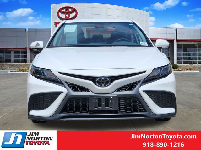 Used 2023 Toyota Camry SE with VIN 4T1G11AK1PU809975 for sale in Tulsa, OK