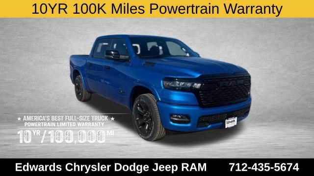 Hydro Blue Pearlcoat 2026 RAM 1500 Big Horn Crew Cab 4WD Pickup Truck Four-Wheel Drive 8-Speed Automatic