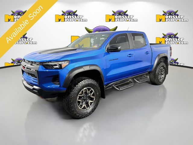 Blue 2024 Chevrolet Colorado Pickup Truck Four-Wheel Drive 8-Speed Automatic