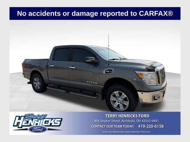 Silver Metallic 2017 Nissan Titan Pickup Truck Four-Wheel Drive 7-Speed Automatic