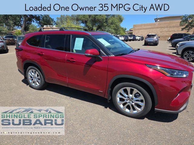 Pearl 2022 Toyota Highlander Hybrid SUV / Crossover All-Wheel Drive Continuously Variable Transmission