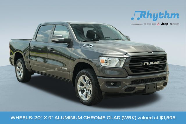 Gray (Granite Crystal Metallic Clearcoat) 2020 RAM 1500 Pickup Truck Four-Wheel Drive 8-Speed Automatic