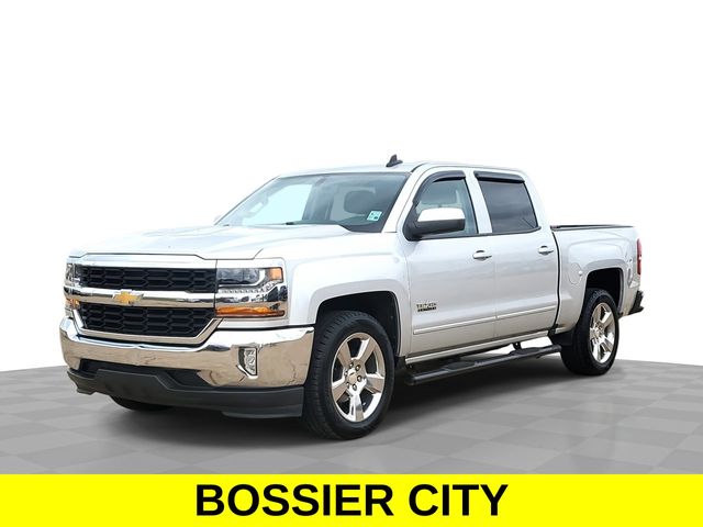Silver Ice Metallic 2017 Chevrolet Silverado 1500 LT Crew Cab RWD Pickup Truck 4X2 6-Speed Automatic Overdrive