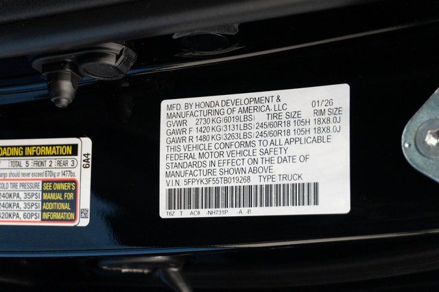 New 2026 Honda Ridgeline Truck