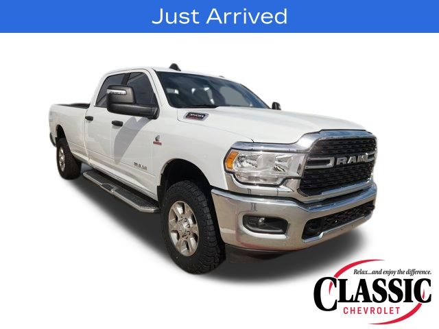 Bright White Clearcoat 2024 RAM 3500 Big Horn Crew Cab LB 4WD Pickup Truck Four-Wheel Drive 6-Speed Automatic