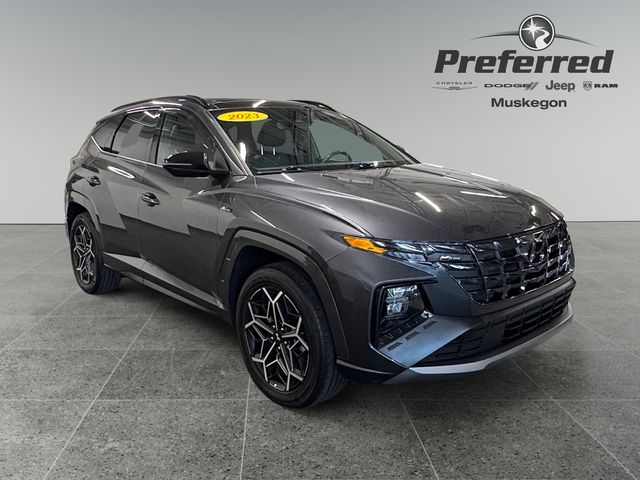 Portofino Gray 2023 Hyundai Tucson N Line AWD SUV / Crossover All-Wheel Drive 8-Speed Automatic