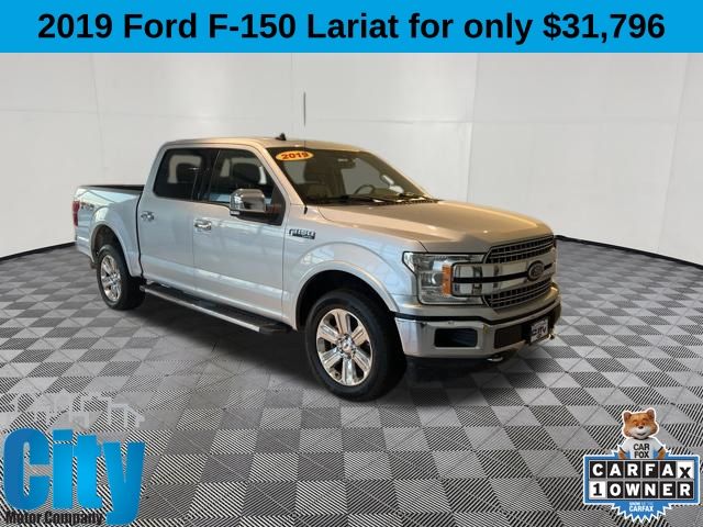 Ingot Silver 2019 Ford F-150 Lariat SuperCrew 4WD Pickup Truck Four-Wheel Drive Automatic