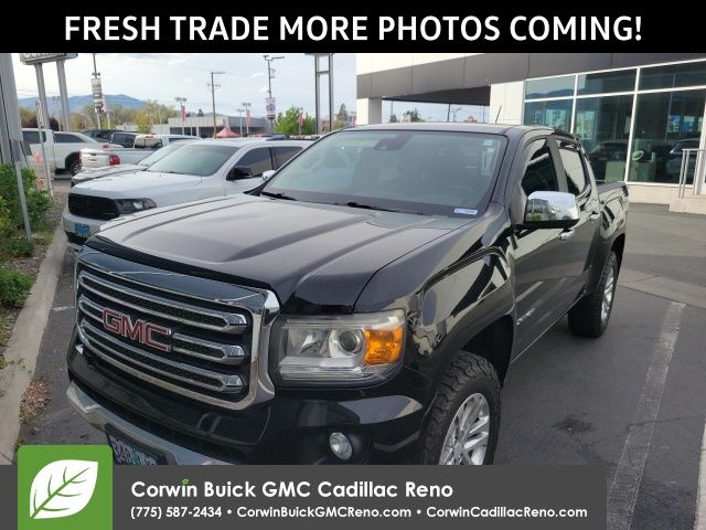 Onyx Black 2016 GMC Canyon SLT Crew Cab 4WD Pickup Truck Four-Wheel Drive 6-Speed Automatic