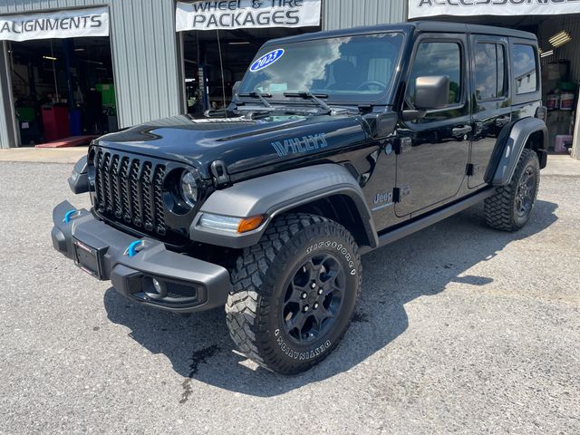 2023 Jeep Wrangler Willys 4xe - Black Clearcoat exterior view 3