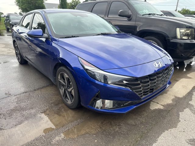 Intense Blue 2023 Hyundai Elantra Limited FWD Sedan Front-Wheel Drive Continuously Variable Transmission