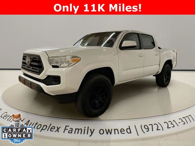 Super White 2019 Toyota Tacoma SR V6 Double Cab 4WD Pickup Truck Four-Wheel Drive 6-Speed Automatic