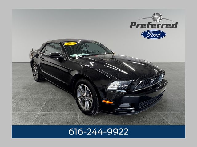 Black 2014 Ford Mustang Convertible Rear-Wheel Drive 6-Speed Automatic