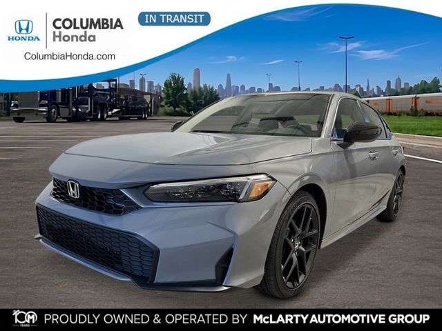 Urban Gray Pearl 2026 Honda Civic Hybrid Sedan Front-Wheel Drive Continuously Variable Transmission