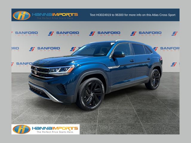 Blue Metallic 2022 Volkswagen Atlas Cross Sport SUV / Crossover All-Wheel Drive 8-Speed Automatic