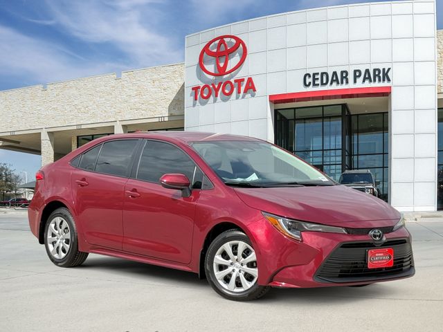 Pearl 2026 Toyota Corolla LE FWD Sedan Front-Wheel Drive Continuously Variable Transmission