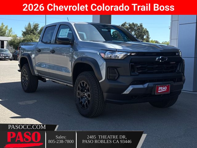 Sterling Gray Metallic 2026 Chevrolet Colorado Pickup Truck Four-Wheel Drive 8-Speed Automatic