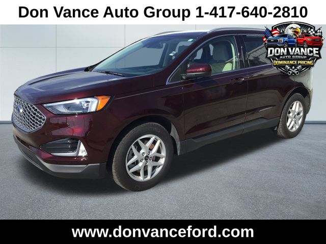 Red (Burgundy Velvet Metallic Tinted Clearcoat) 2024 Ford Edge SEL AWD SUV / Crossover All-Wheel Drive 8-Speed Automatic