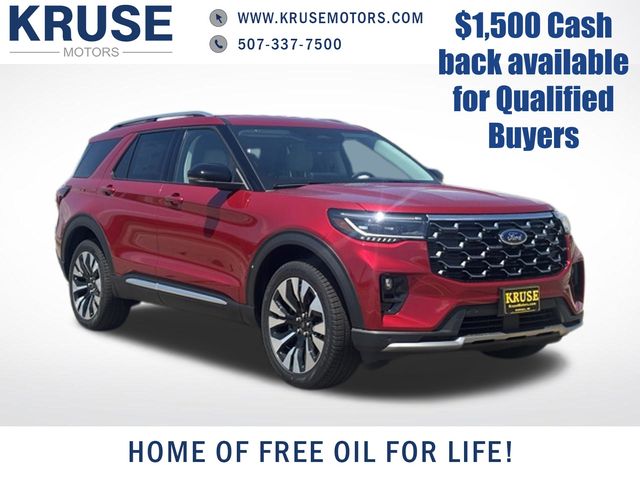 Red Metallic 2026 Ford Explorer SUV / Crossover All-Wheel Drive Automatic