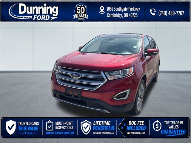 Ruby Red Metallic Tinted Clearcoat 2018 Ford Edge SUV / Crossover All-Wheel Drive 6-Speed Automatic