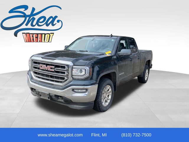 Dark Slate Metallic 2019 GMC Sierra 1500 Limited SLE Double Cab 4WD Pickup Truck Four-Wheel Drive 6-Speed Automatic Overdrive