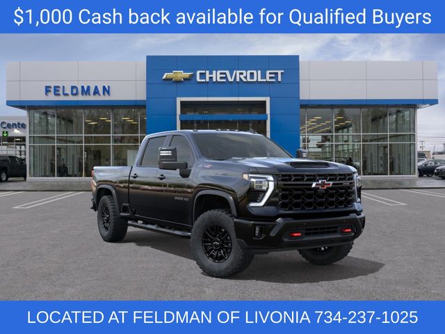 Black 2026 Chevrolet Silverado 2500HD Pickup Truck Four-Wheel Drive Automatic